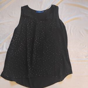 🚨5 For $25🚨Apt. 9 Black Tank Top with Silver Details